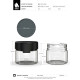 Comprar Chubby Gorilla Envase aviator xl de 10 oz con revestimiento y evidencia de manipulación (envase transparente con cierre blanco) al por mayor en España