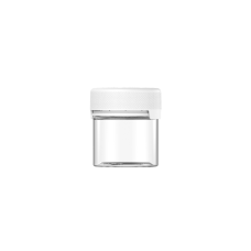 Chubby Gorilla 2oz contenedor aviator cr con revestimiento y evidencia de manipulación (contenedor transparente con cierre blanco)
