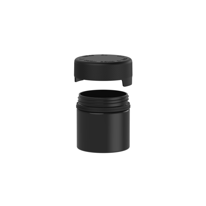 Comprar Chubby Gorilla Contenedor aviador CR de 2 oz con revestimiento y evidencia de manipulación (contenedor negro con cierre negro) al por mayor en España