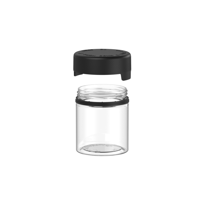 Comprar Chubby Gorilla 3oz contenedor aviador cr con revestimiento y evidencia de manipulación (contenedor transparente con cierre negro) al por mayor en España