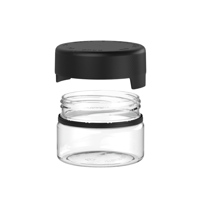 Comprar Chubby Gorilla 7.5 oz recipiente aviator xl con revestimiento y evidencia de manipulación (recipiente transparente con cierre negro) al por mayor en España