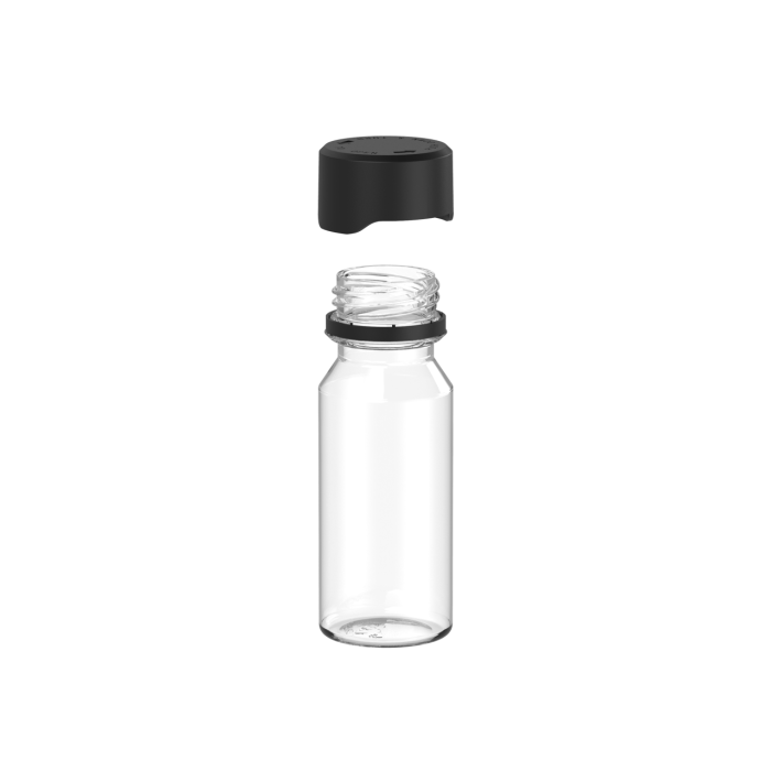 Comprar Chubby Gorilla Botella de 60 ml para chupito Aviator con sello de seguridad (botella transparente con cierre negro) al por mayor en España