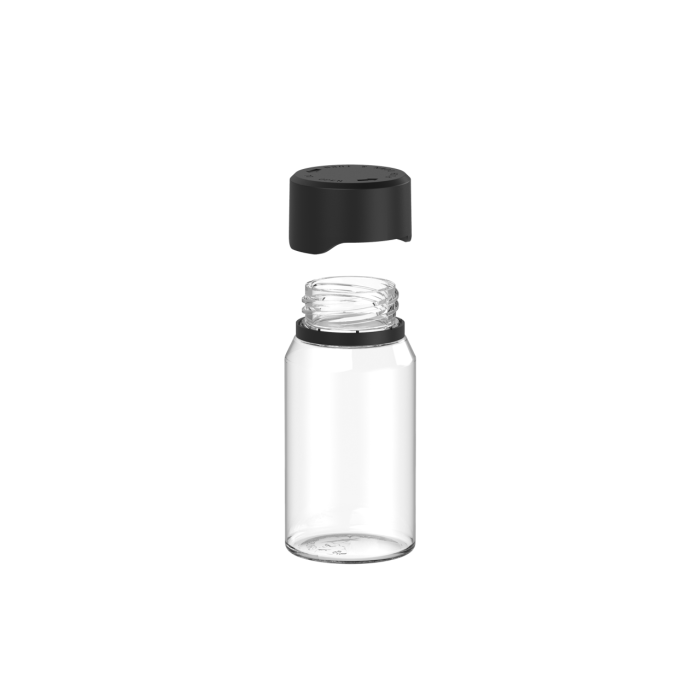 Comprar Chubby Gorilla Botella de chupito mini aviator de 60 ml con sello de seguridad (botella transparente con cierre negro) al por mayor en España