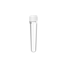 Chubby Gorilla Tubo aviador CR de 100 mm con revestimiento y evidencia de manipulación (tubo transparente con cierre blanco)