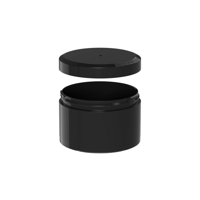 Comprar Chubby Gorilla Contenedor de bolsa CR de doble compartimento de 50g/50g (contenedor negro brillante con cierres negros) al por mayor en España
