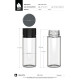 Comprar Chubby Gorilla Botella en espiral CR de 120 ml con evidencia de manipulación (botella transparente con cierre blanco) al por mayor en España
