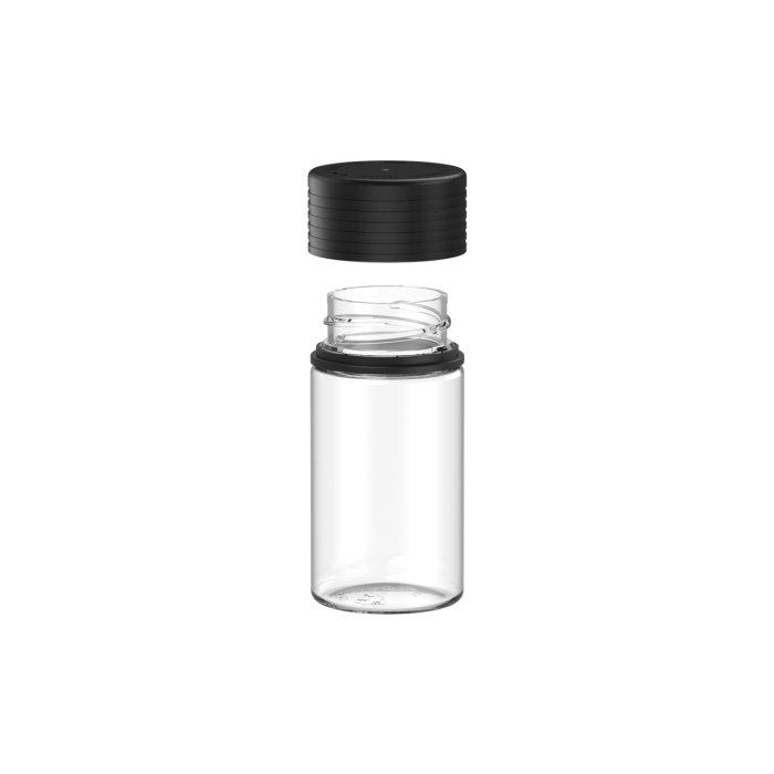 Comprar Chubby Gorilla Botella mini espiral de 60 ml con revestimiento y evidencia de manipulación (botella transparente con cierre negro) al por mayor en España
