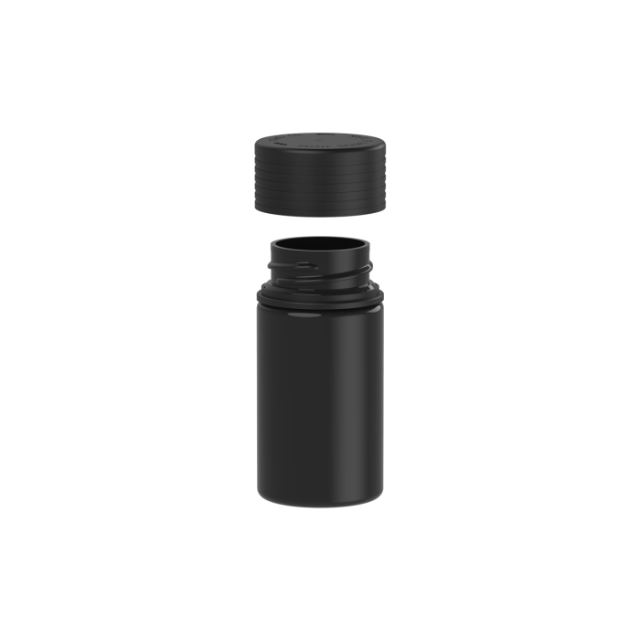 Comprar Chubby Gorilla Botella mini espiral de 60 ml con revestimiento y evidencia de manipulación (botella negra con cierre negro) al por mayor en España