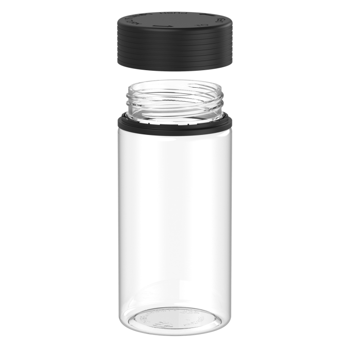 Comprar Chubby Gorilla Contenedor espiral de boca ancha de 10 oz con revestimiento y evidencia de manipulación (contenedor transparente con cierre negro) al por mayor en España