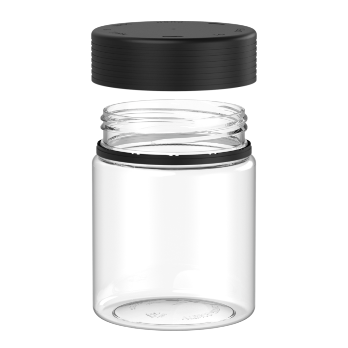 Comprar Chubby Gorilla 18.5 oz contenedor espiral xl con revestimiento y evidencia de manipulación (contenedor transparente con cierre negro) al por mayor en España