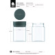 Comprar Chubby Gorilla Envase en espiral XL de 21.5 oz con revestimiento y evidencia de manipulación (envase blanco con cierre blanco) al por mayor en España