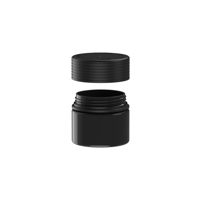 Comprar Chubby Gorilla 2oz contenedor espiral CR con revestimiento y evidencia de manipulación (contenedor negro con cierre negro) al por mayor en España