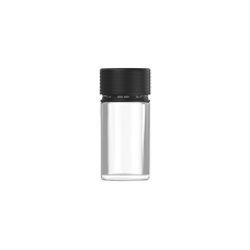 Chubby Gorilla 30ml recipiente en espiral de pared gruesa con revestimiento y evidencia de manipulación (recipiente transparente con cierre negro)