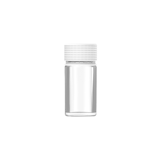 Chubby Gorilla 30ml recipiente en espiral de pared gruesa con revestimiento y evidencia de manipulación (envase transparente con cierre blanco)