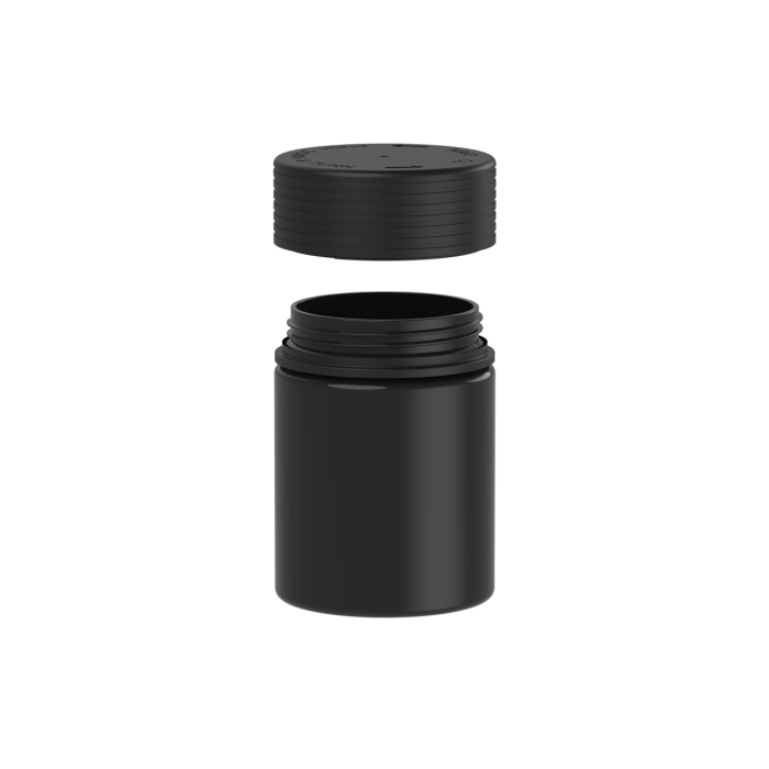 Comprar Chubby Gorilla 4 oz recipiente espiral con revestimiento y evidencia de manipulación (recipiente negro con cierre negro) al por mayor en España