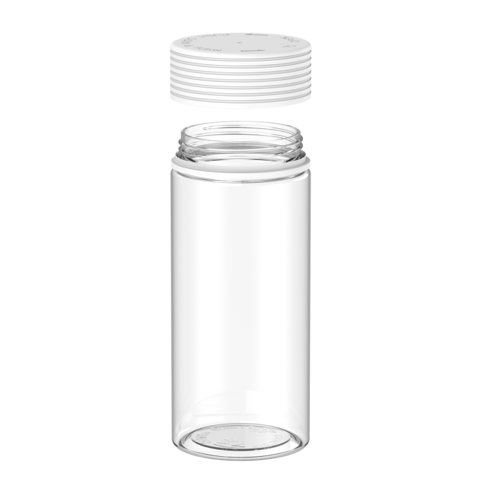 Comprar Chubby Gorilla 8 oz recipiente espiral con revestimiento y evidencia de manipulación (recipiente transparente con cierre blanco) al por mayor en España