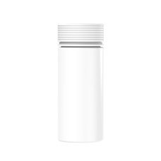 Chubby Gorilla 8 oz recipiente espiral con revestimiento y evidencia de manipulación (recipiente blanco con cierre blanco)