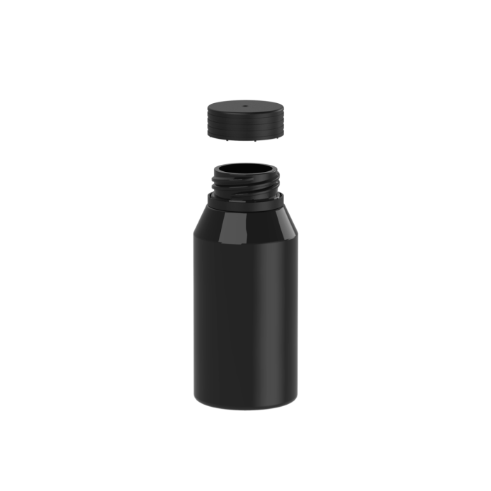 Comprar Chubby Gorilla Botella de chupito en espiral mini de 100 ml con evidencia de manipulación (botella negra con cierre negro) al por mayor en España