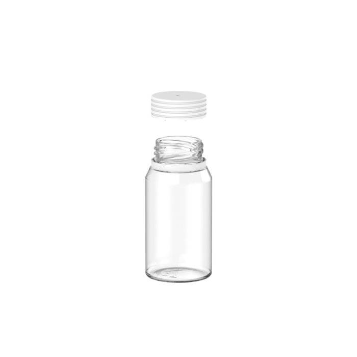 Comprar Chubby Gorilla Botella de chupito en espiral mini de 60 ml con evidencia de manipulación (botella transparente con cierre blanco) al por mayor en España