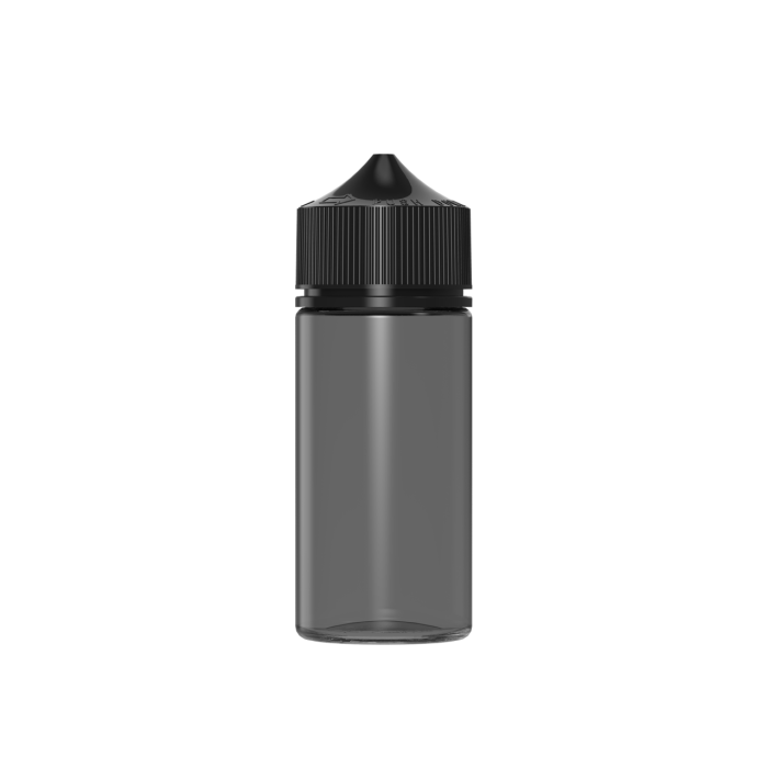 Comprar Chubby Gorilla Botella de unicornio CR de 100 ml con evidencia de manipulación (botella negra translúcida con cierre negro) al por mayor en España