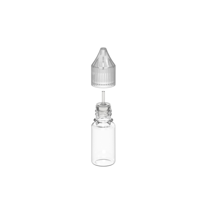 Comprar Chubby Gorilla Frasco unicornio CR de 10 ml con evidencia de manipulación (frasco transparente con cierre transparente) al por mayor en España