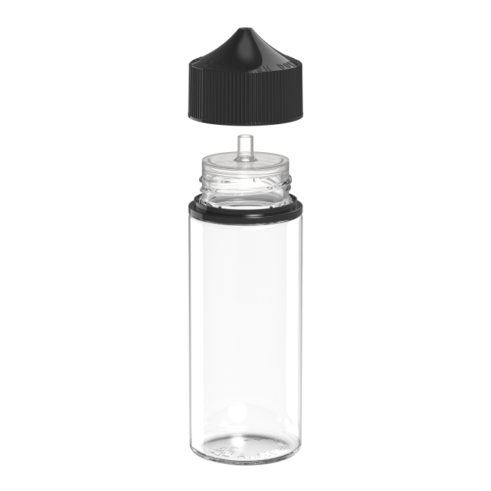 Comprar Chubby Gorilla Botella unicornio de 120ml con reductor de flujo y evidencia de manipulación (botella transparente con tapa negra) al por mayor en España