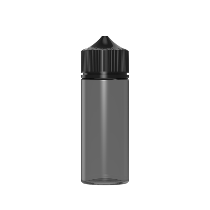 Comprar Chubby Gorilla Botella de unicornio CR de 120 ml con evidencia de manipulación (botella negra translúcida con cierre negro) al por mayor en España