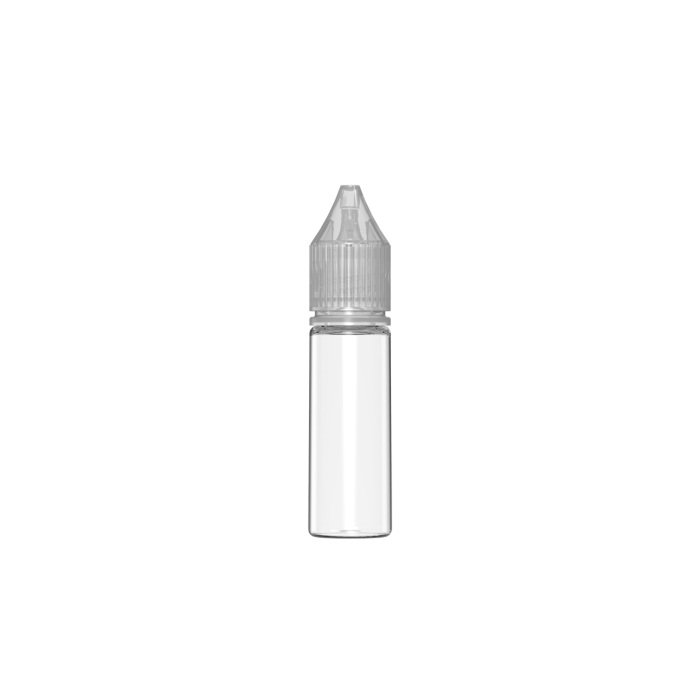 Comprar Chubby Gorilla Botella unicornio de 15ml con reductor de flujo y evidencia de manipulación (botella transparente con cierre transparente) al por mayor en España