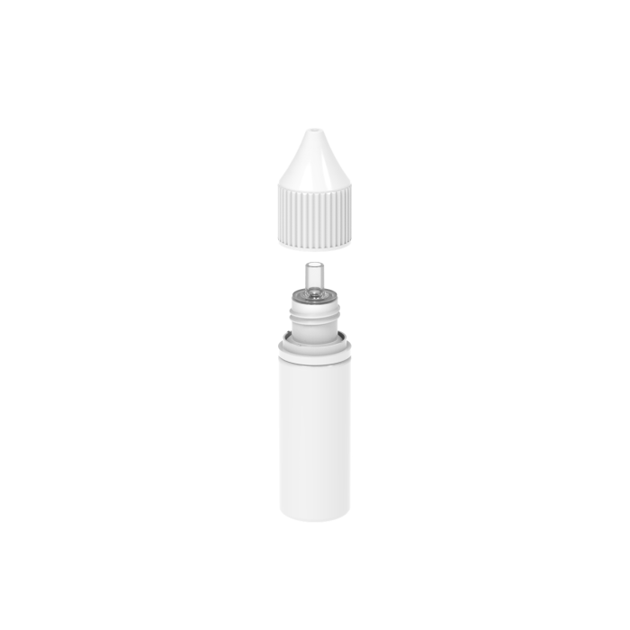 Comprar Chubby Gorilla Botella unicornio de 15ml con reductor de flujo y evidencia de manipulación (botella blanca con tapa blanca) al por mayor en España