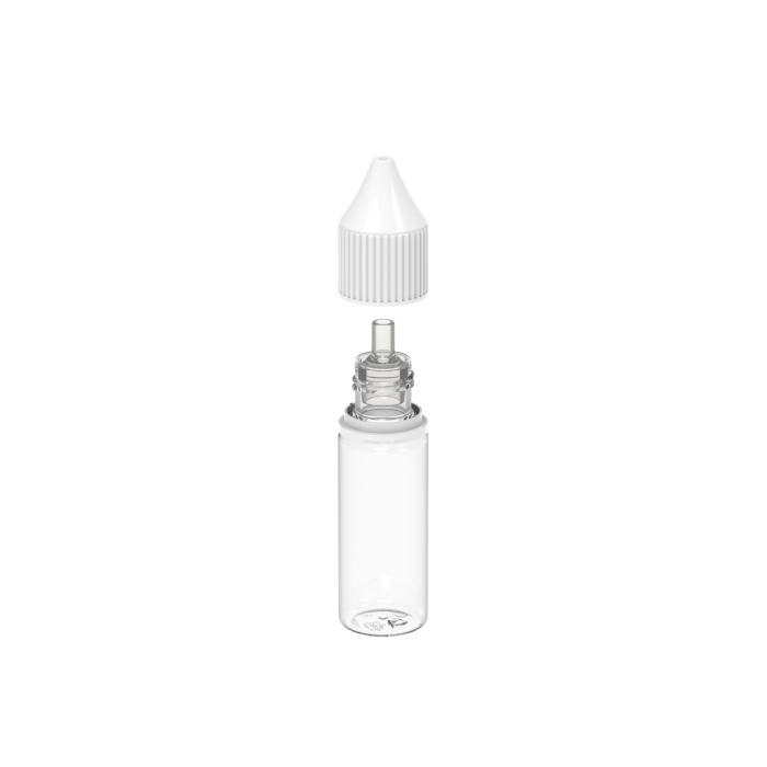 Comprar Chubby Gorilla Botella unicornio de 15ml con reductor de flujo y evidencia de manipulación (botella transparente con tapa blanca) al por mayor en España
