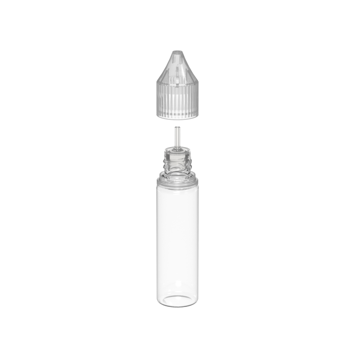 Comprar Chubby Gorilla Botella unicornio CR de 20 ml con evidencia de manipulación (botella transparente con cierre transparente) al por mayor en España