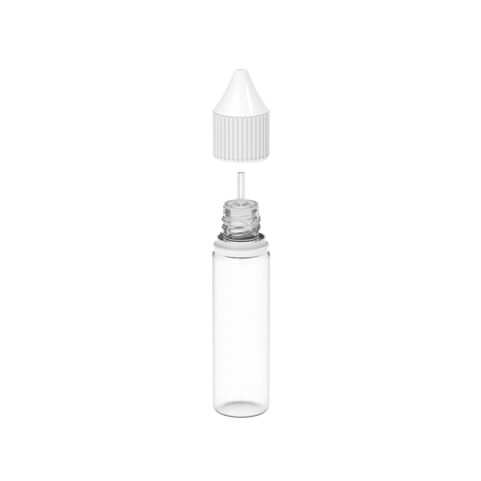 Comprar Chubby Gorilla Botella de unicornio CR de 20 ml con evidencia de manipulación (botella transparente con cierre blanco) al por mayor en España