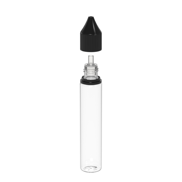 Comprar Chubby Gorilla Botella unicornio de 30 ml con reductor de crema y evidencia de manipulación (botella transparente con cierre negro) al por mayor en España