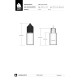 Comprar Chubby Gorilla Botella unicornio cr de 30 ml con tapa a prueba de manipulaciones (botella transparente con cierre negro) al por mayor en España