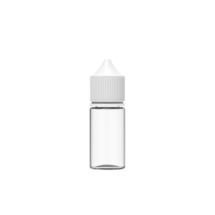 Comprar Chubby Gorilla Botella unicornio de 30 ml con tapa a prueba de manipulaciones (botella transparente con cierre blanco) al por mayor en España