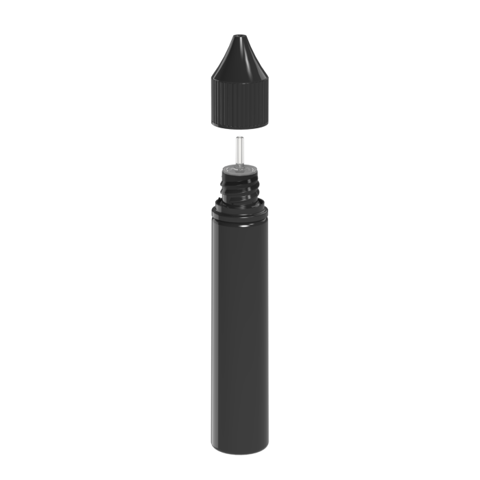 Comprar Chubby Gorilla Botella de unicornio CR de 30 ml con evidencia de manipulación (botella negra con cierre negro) al por mayor en España