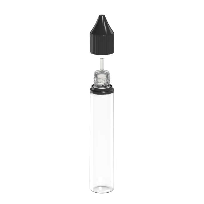Comprar Chubby Gorilla Botella de unicornio CR de 30 ml con evidencia de manipulación (botella transparente con cierre negro) al por mayor en España