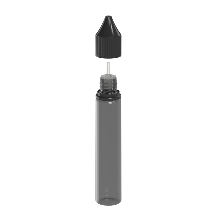 Comprar Chubby Gorilla Botella unicornio CR de 30 ml con evidencia de manipulación (botella negra translúcida con cierre negro) al por mayor en España