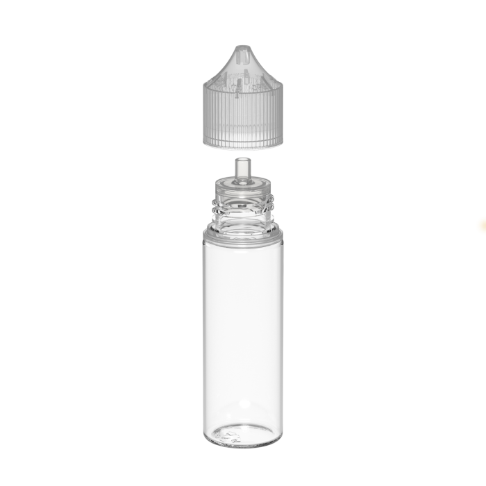 Comprar Chubby Gorilla Botella unicornio de 50 ml con reductor de flujo y evidencia de manipulación (botella transparente con cierre transparente) al por mayor en España