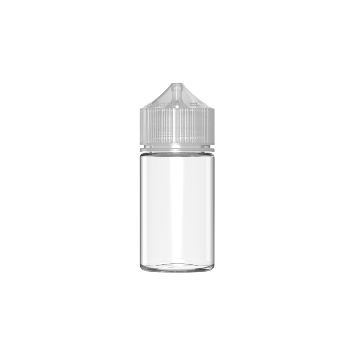 Comprar Chubby Gorilla Botella mini unicornio CR de 60 ml con evidencia de manipulación (botella transparente con cierre transparente) al por mayor en España