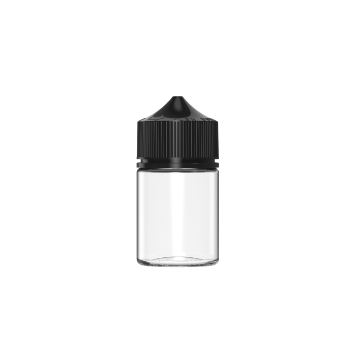 Comprar Chubby Gorilla Botella unicornio de 60ml con tapa a prueba de manipulaciones (botella transparente con cierre negro) al por mayor en España