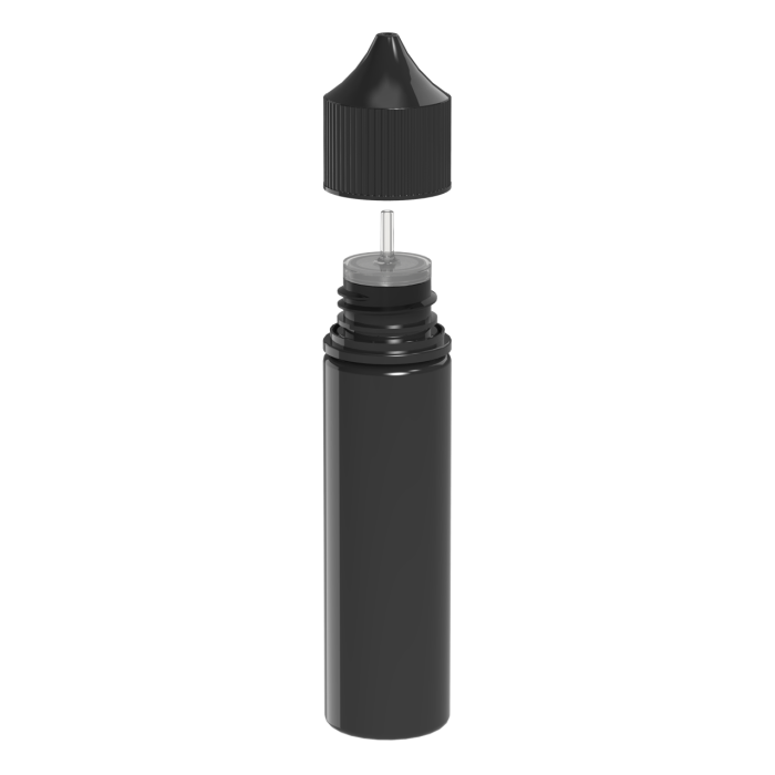 Comprar Chubby Gorilla Botella de unicornio CR de 60 ml con evidencia de manipulación (botella negra con cierre negro) al por mayor en España