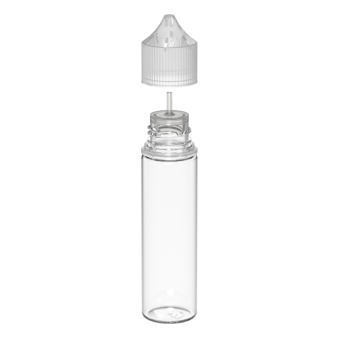 Comprar Chubby Gorilla Botella de unicornio CR de 60 ml con evidencia de manipulación (botella transparente con cierre transparente) al por mayor en España