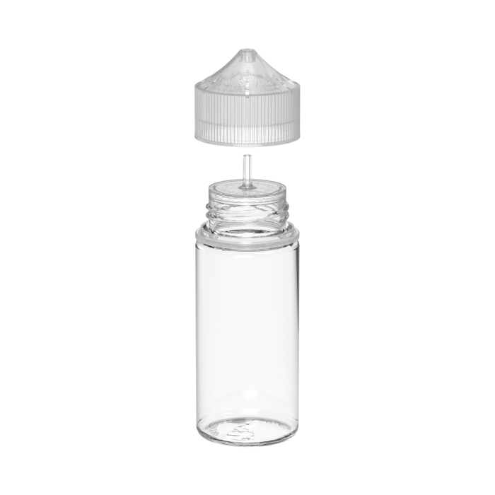 Comprar Chubby Gorilla Botella mini unicornio de 75 ml con evidencia de manipulación (botella transparente con cierre transparente) al por mayor en España