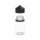 Comprar Chubby Gorilla Botella unicornio corta de 75 ml con sello de seguridad (botella transparente con cierre negro) al por mayor en España