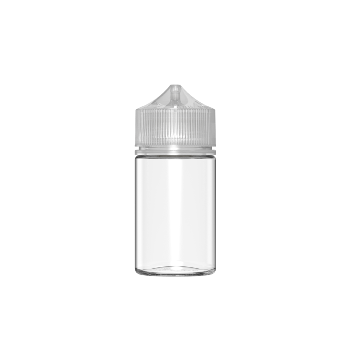 Comprar Chubby Gorilla Botella unicornio corta de 75 ml con sello de garantía (botella transparente con cierre transparente) al por mayor en España