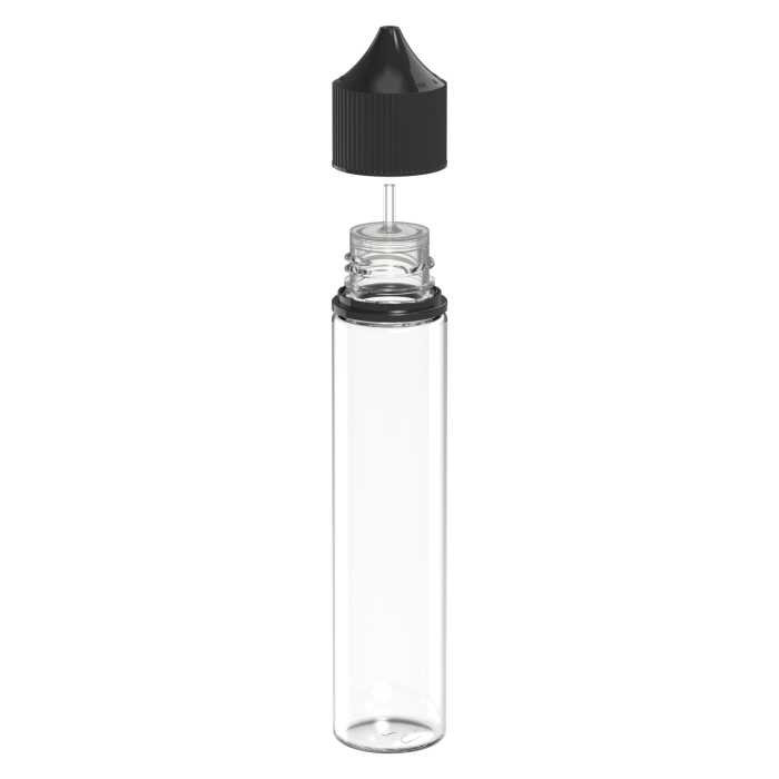 Comprar Chubby Gorilla Botella de unicornio CR de 75 ml con evidencia de manipulación (botella transparente con cierre negro) al por mayor en España