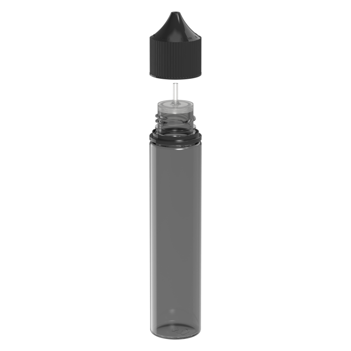 Comprar Chubby Gorilla Botella de unicornio CR de 75 ml con evidencia de manipulación (botella negra translúcida con cierre negro) al por mayor en España