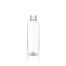 Frasco, 20/410, 75 ml, con tapa de rosca, transparente, redonda tipo Boston, PET