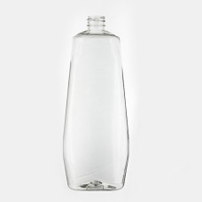 Frasco, 28/410, 750 ml, de presión, transparente, ovalada, PET, para gel de ducha